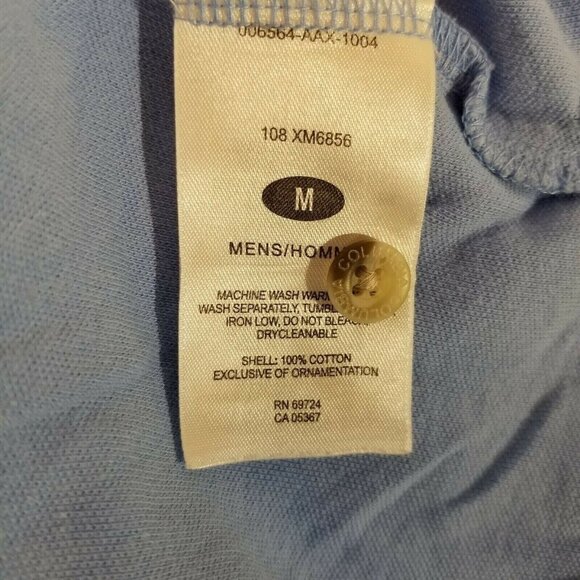 Columbia Sportswear Polo Golf Shirt Short Sleeved Color: Light Blue Size  Medium - Picture 4 of 7